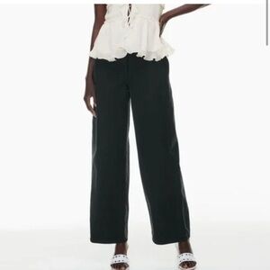 Wilfred Black Straight Leg Pants
